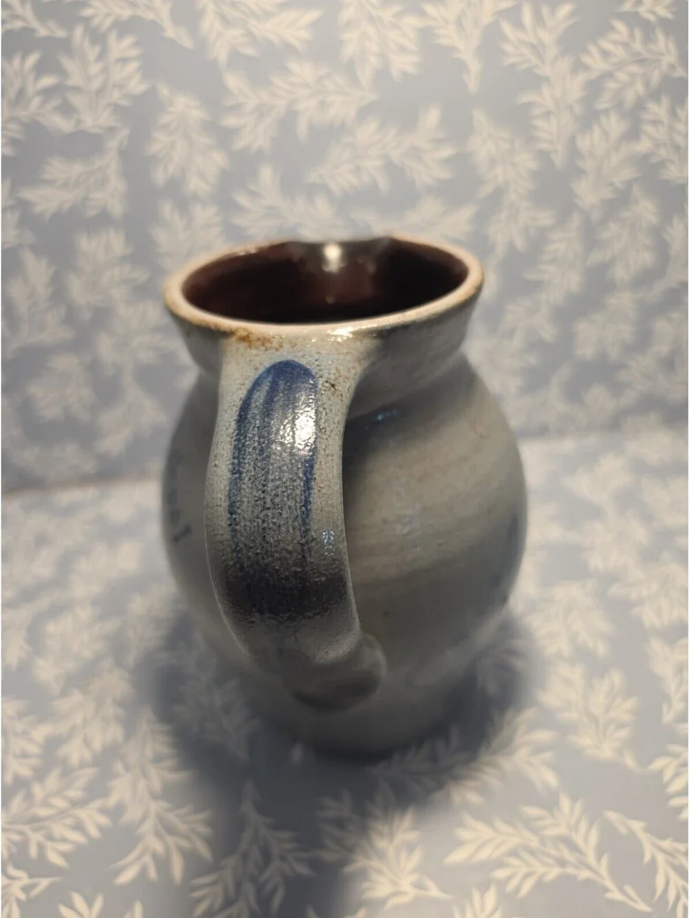 1994 Rockdale Stoneware Pitcher Edgerton, Wi. Community School 